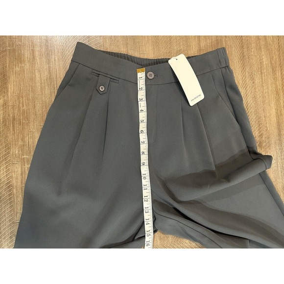 NWT AHA Selected Drooping High Waist Long Dress Pants Women’s Size Large Gray - Picture 11 of 16